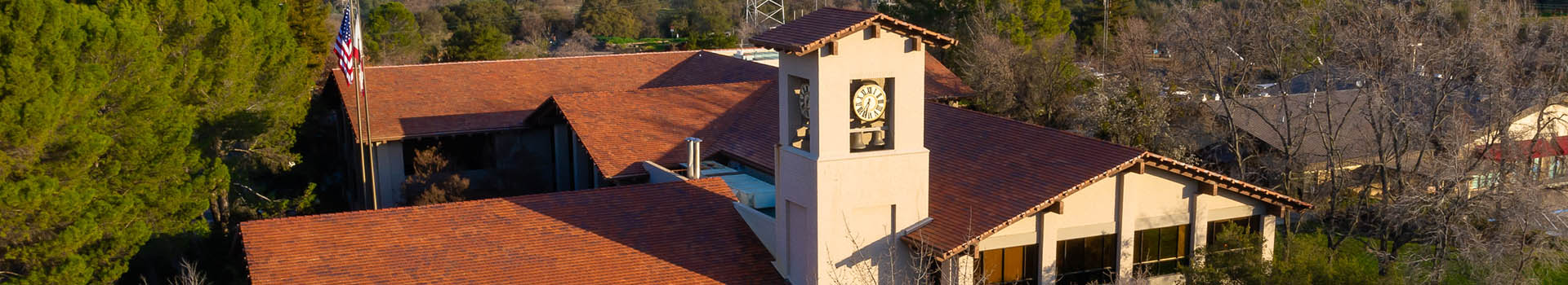 Aerial photo of City hall