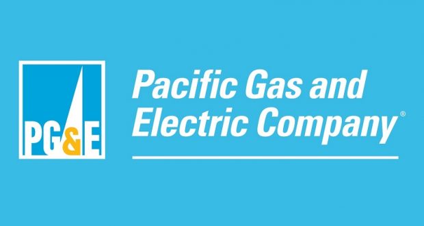 PG&E logo on the left and 