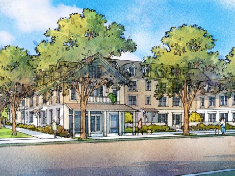 Rendering of proposed housing